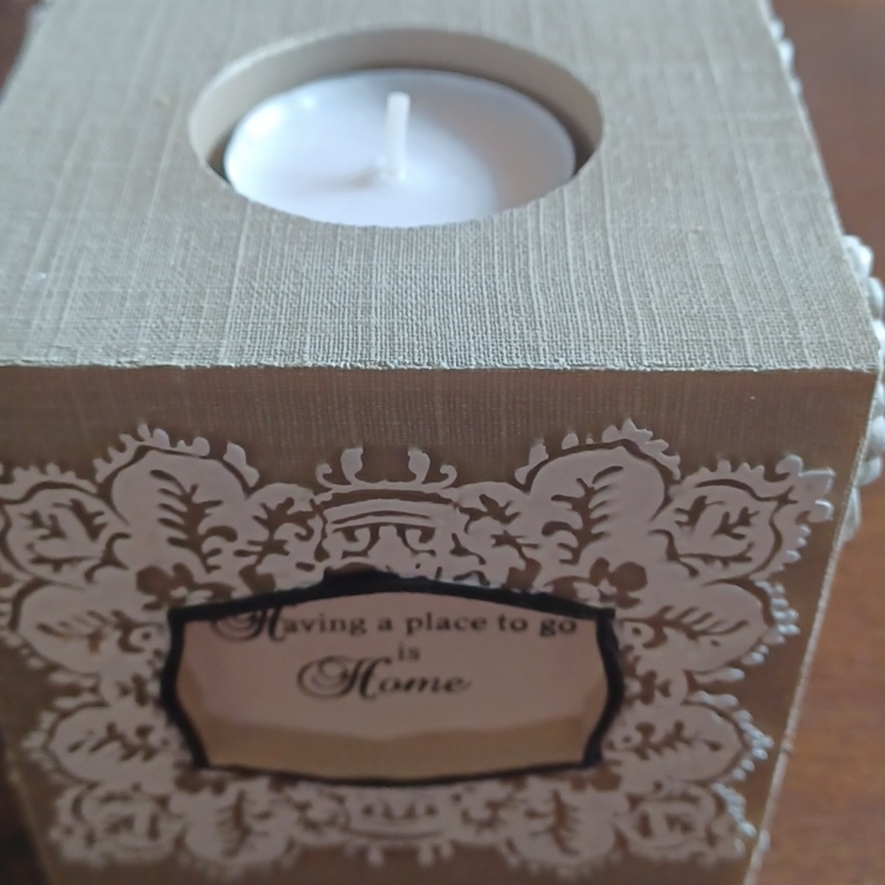 - Models blessing  square tea light  holder